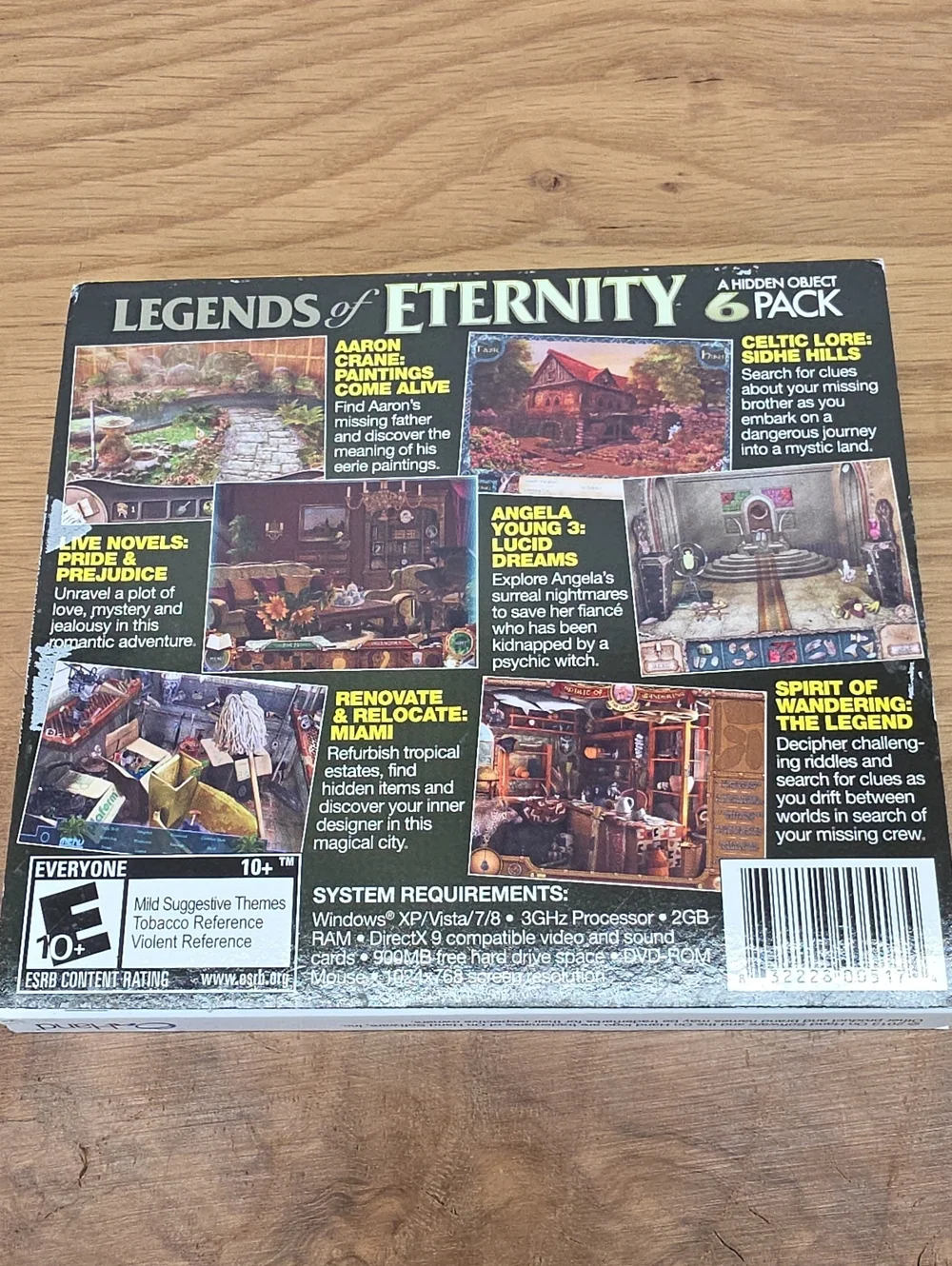 6 Assorted Legends Hidden Object Game Collections